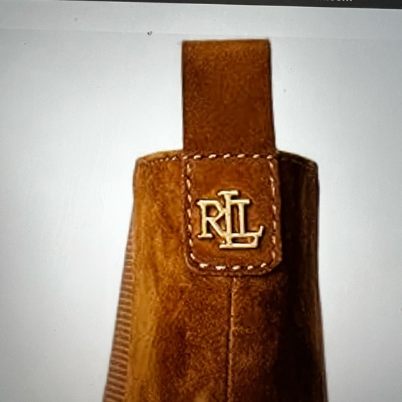 Lauren by Ralph Lauren Marianna boot- Elegant Tan Heeled Boots NWTB - Picture 5 of 9